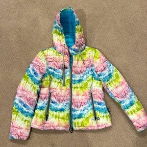 NOIZE -colorful tie dye cozy coat!